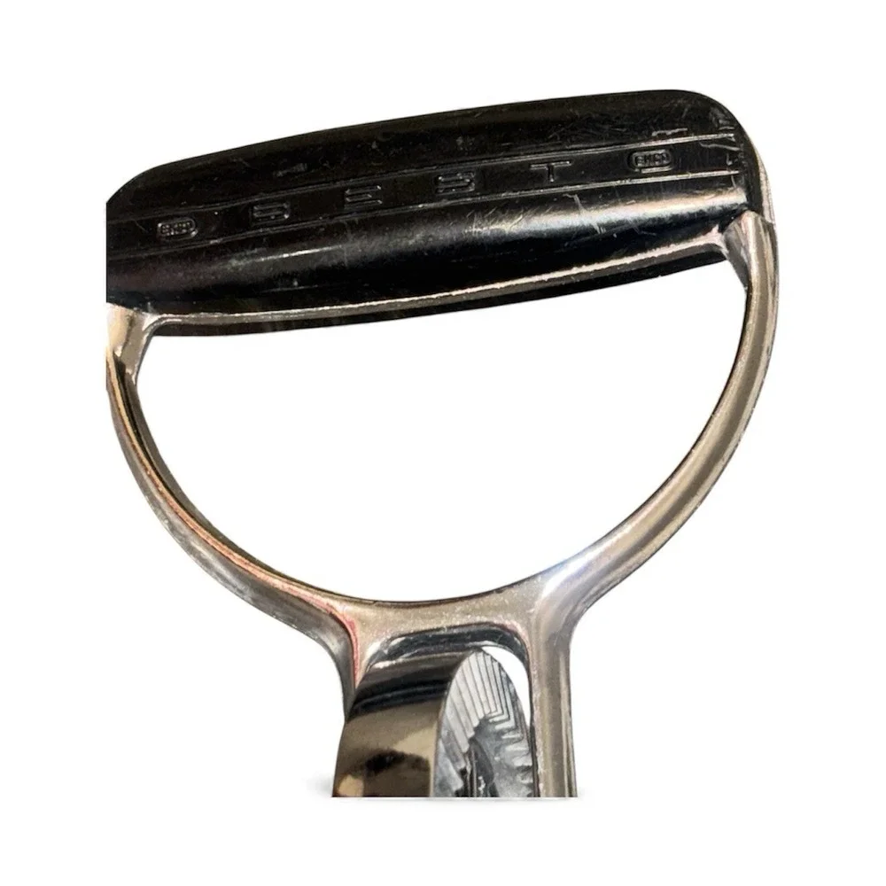 Vintage Ecko Best Hand Held Mixer Egg Beater Black‎ Handle Stainless Steel